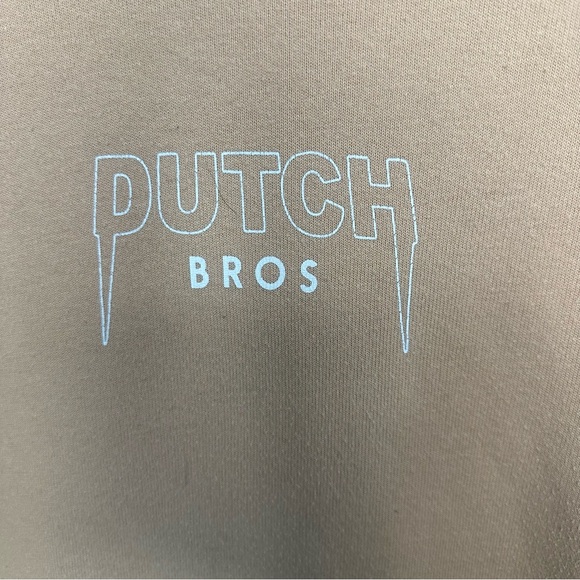 Dutch Bros MEDIUM VINTAGE Peach Cropped Sweatshirt DB 1992 - Picture 3 of 5